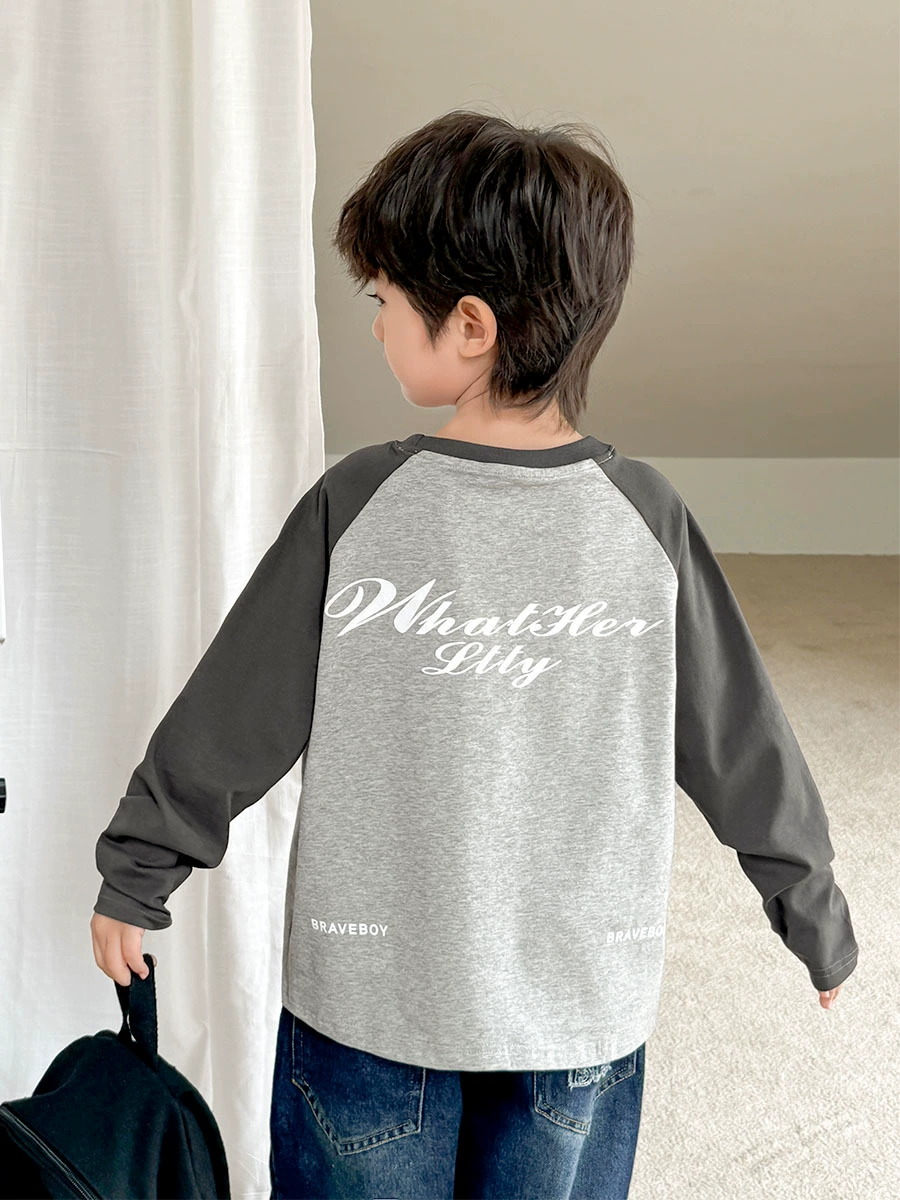 海妈家 Autumn cotton children's long-sleeve for boys, western style, Korean style, children's clothing