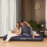 INTEX надувная кровать для кемпинга одноместный утолщенный открытый надувной матрас для домашнего обихода надувной матрас