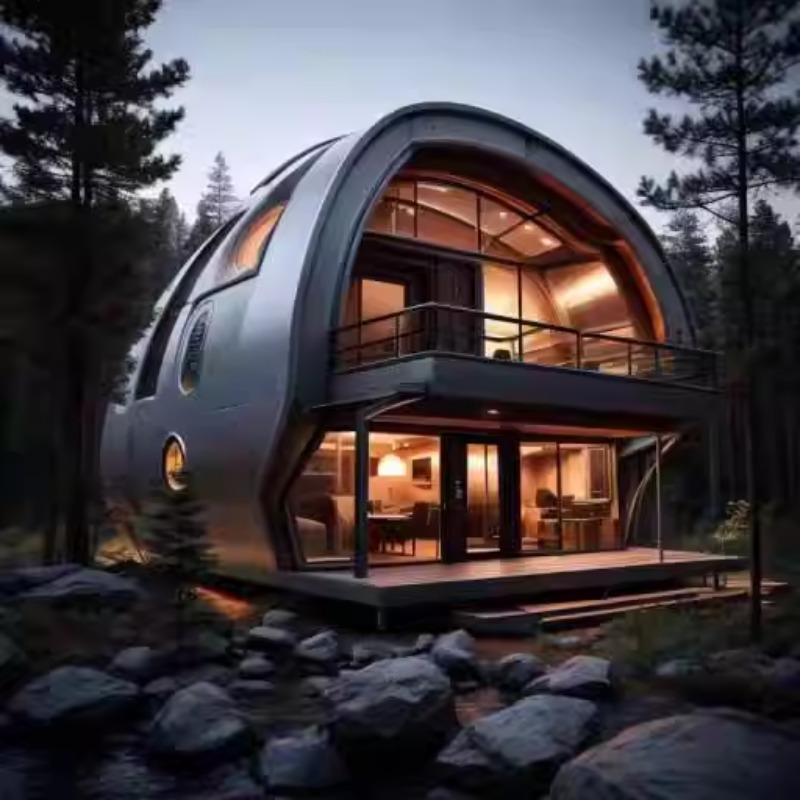 Cápsulas espaciales móviles Villa al aire libre Wild Luxury Hot Springs Hotel Red Star Creativity Smart Sunshine Room Capsule Hotel