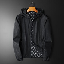 欧洲站时尚男士夹克外套2025春季新款欧货高端休闲男装连帽大牌潮