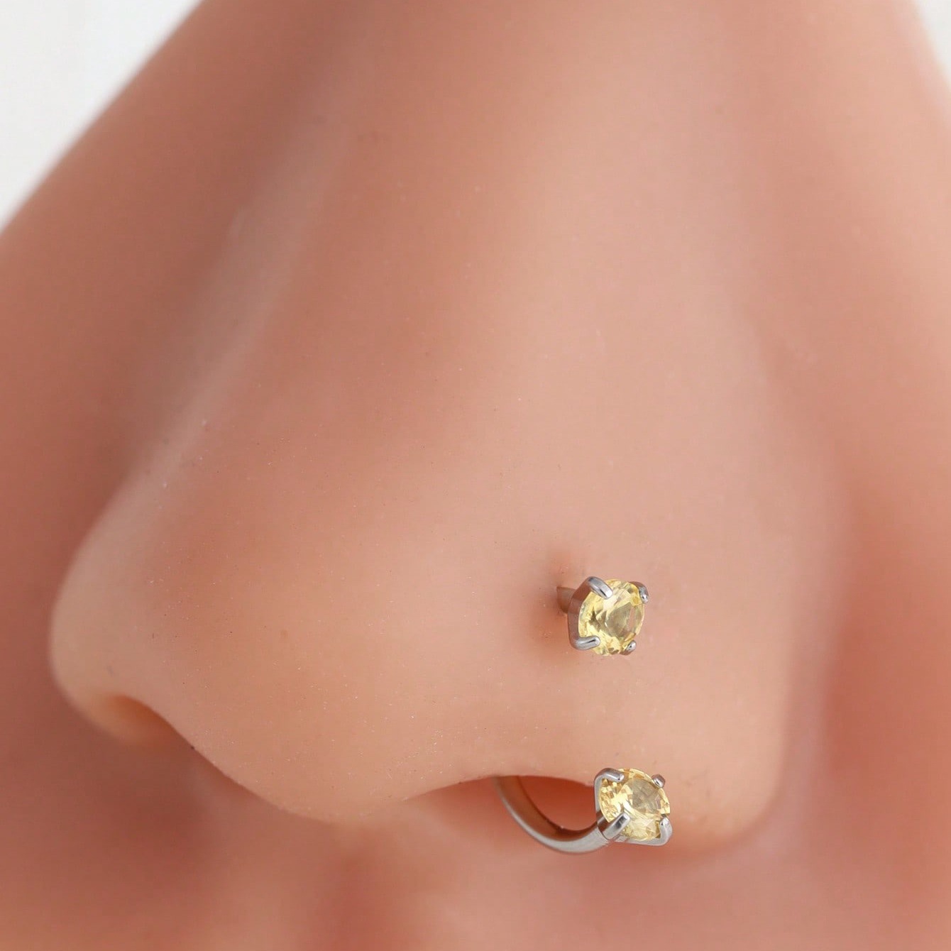 European And American Cross-Border Personality Stainless Steel Horseshoe Ring Body Piercing U-Shaped Double-Headed_voghion.com