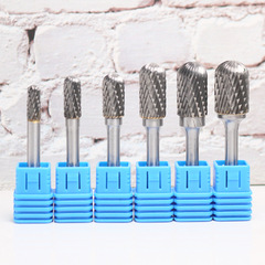 Carbide rotary file C-type cylindrical tungsten steel grinding head metal jade weld electric grinding air grinding electric milling cutter
