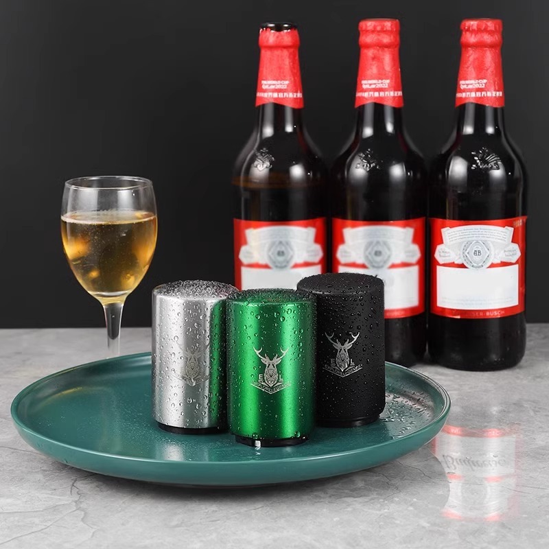 Cerveza de acero inoxidable abre botellas de cerveza tipo presión creativa automática abre botellas tapa abre botellas de cerveza envío gratuito