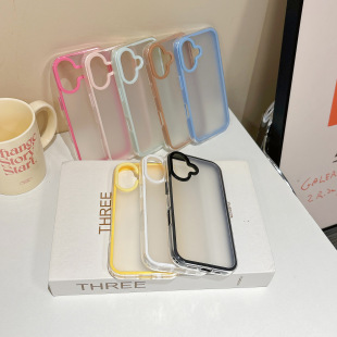 Candy IMD Color Mobile Phone Case for Apple 16Pro Frosted Transparent 14Promax Acrylic iPhone15