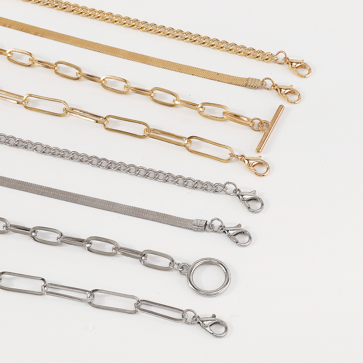 Simple Style Geometric Copper Bracelets Plating Copper Bracelets