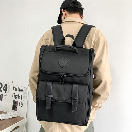 Backpack Ruiying Middle School Trend Brand Dual Shoulder Bag Men Fashion Trend Middle School High School Leisure Large Capacity Travel Backpack