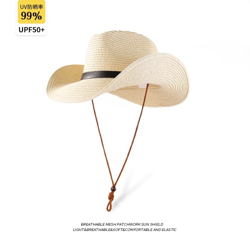 Caballero sombrero de paja para niños al aire libre montañismo gorra