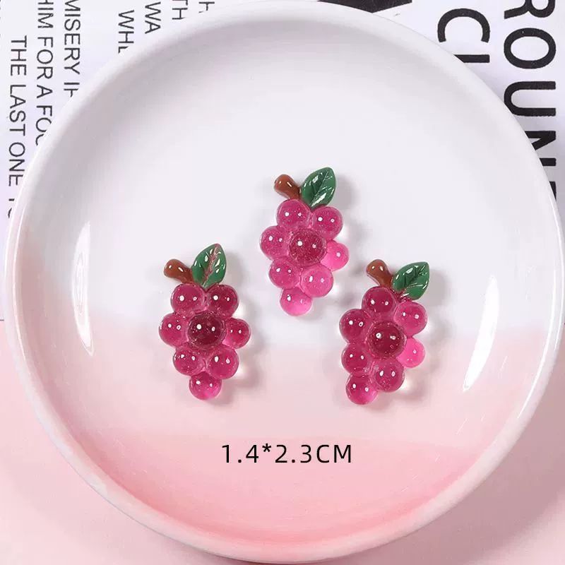 模擬透明フルーツカボチャピーチ diy 樹脂アクセサリー卸売クリーム接着剤収納ボックスヘアアクセサリー手作り材料|undefined