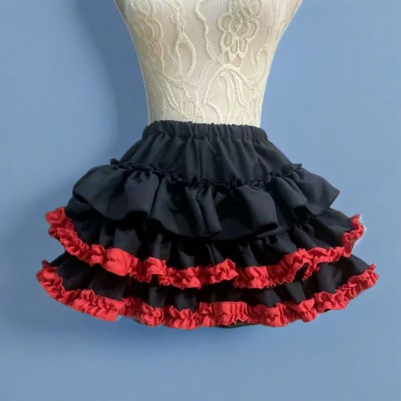 Ballet Style Hot Girl Design Double-Layer Fluffy Pumpkin Short Skirt Summer Petite A-Line Cake Skirt Trendy