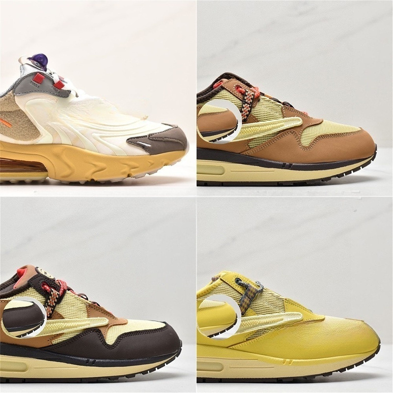 【Ts Collaboration】Max High-Quality Foreign Trade Travis Collaboration Reverse Swoosh Baroque Brown Wheat Running Shoes 【Ts Collaboration】Max High-Quality Foreign Trade Travis Collaboration Reverse Swoosh Baroque Brown Wheat Running Shoes