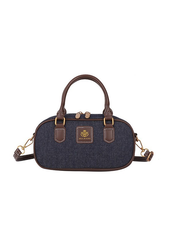 Brady retro jeans bolso de bolos de mano para mujeres 2024 nuevo cross-border color alto sensación mochila