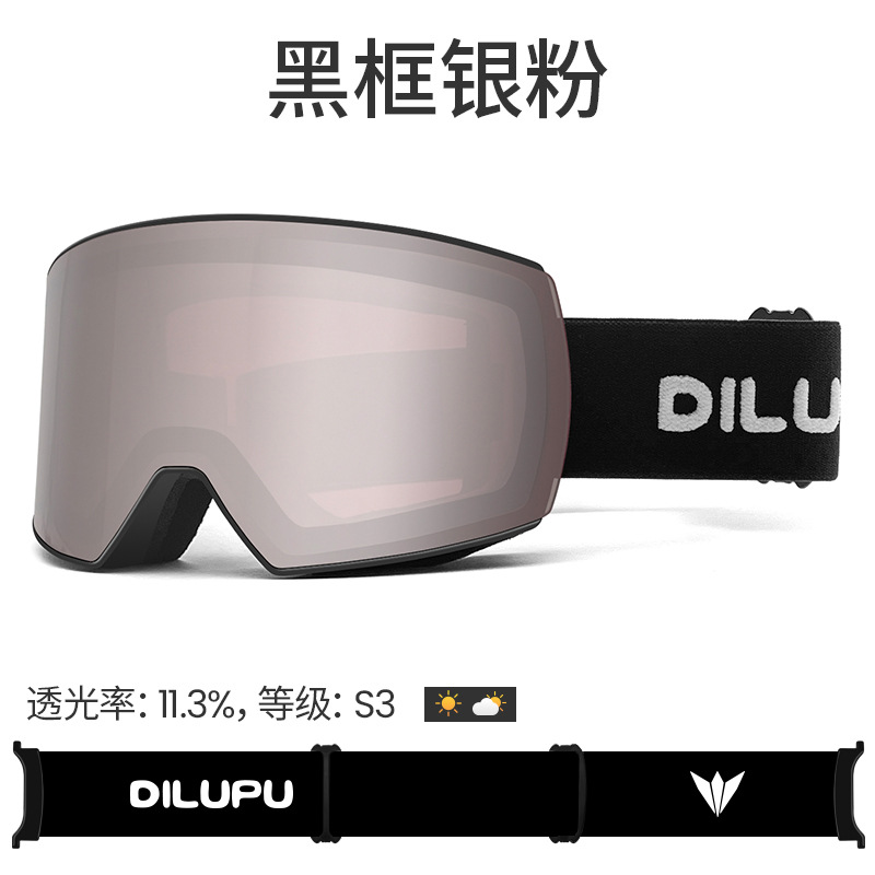 블랙 프레임 실버 파우더