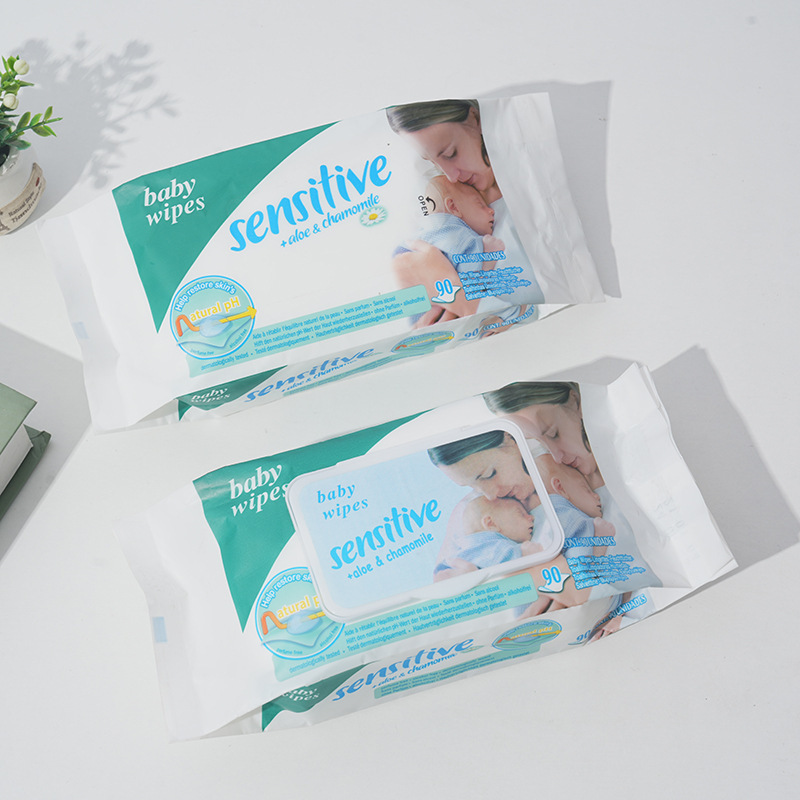 Export Export Wet Wipes Baby Wet Paper Baby Products Wholesale Manufacturers Directly Supply European Export Baby Cleaning Wipes