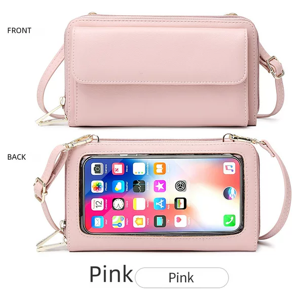 Touch Screen Mobile Phone Bag Crossbody Mini Bag 2024 New RFID Anti-theft Brush Wallet Women's Long All-match Women's Bag