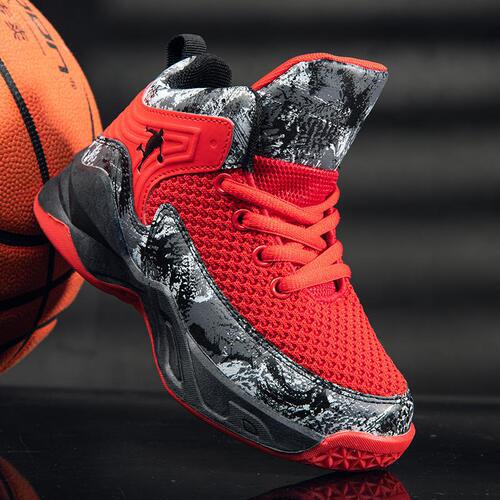Children's Sports Shoes 2025 Spring New Mesh Breathable Cross-border Training Large Children's Casual Shoes for Boys Basketball Shoes