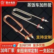 厂家定制蒸箱机蒸饭柜加热管 大功率不锈钢纯铜加热管双U形电热管