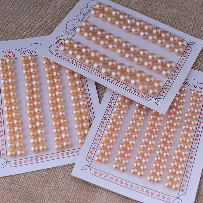 諸真珠天然淡水パンビーズ半穴マントー散珠ピアス裸玉ブレスレットアクセサリー卸売り