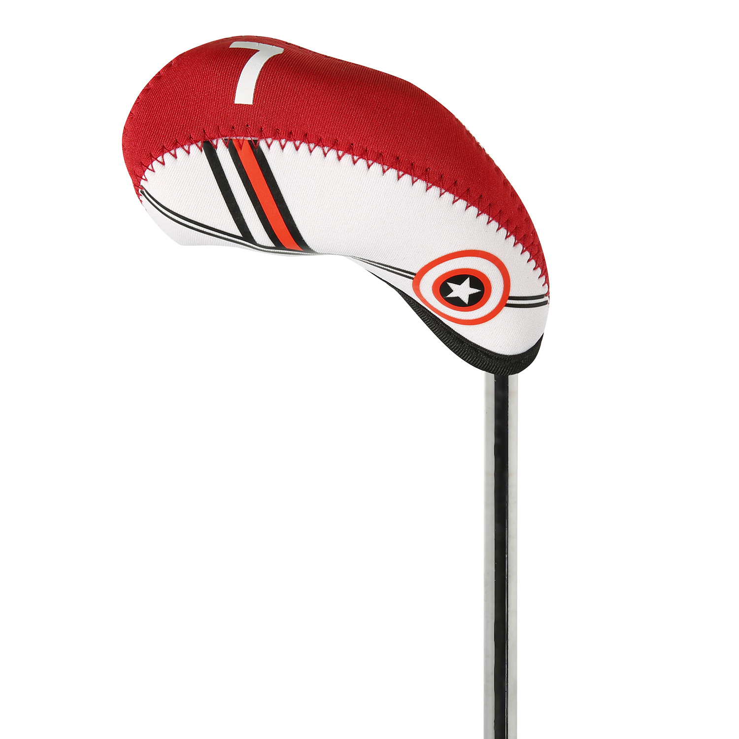 Fuente de suministro de autoabastecimiento de fábrica puede venir a la consulta de muestra de imagen conjunto de varilla de hierro negro y rojo juego de gorra de bola conjunto de varilla de golf