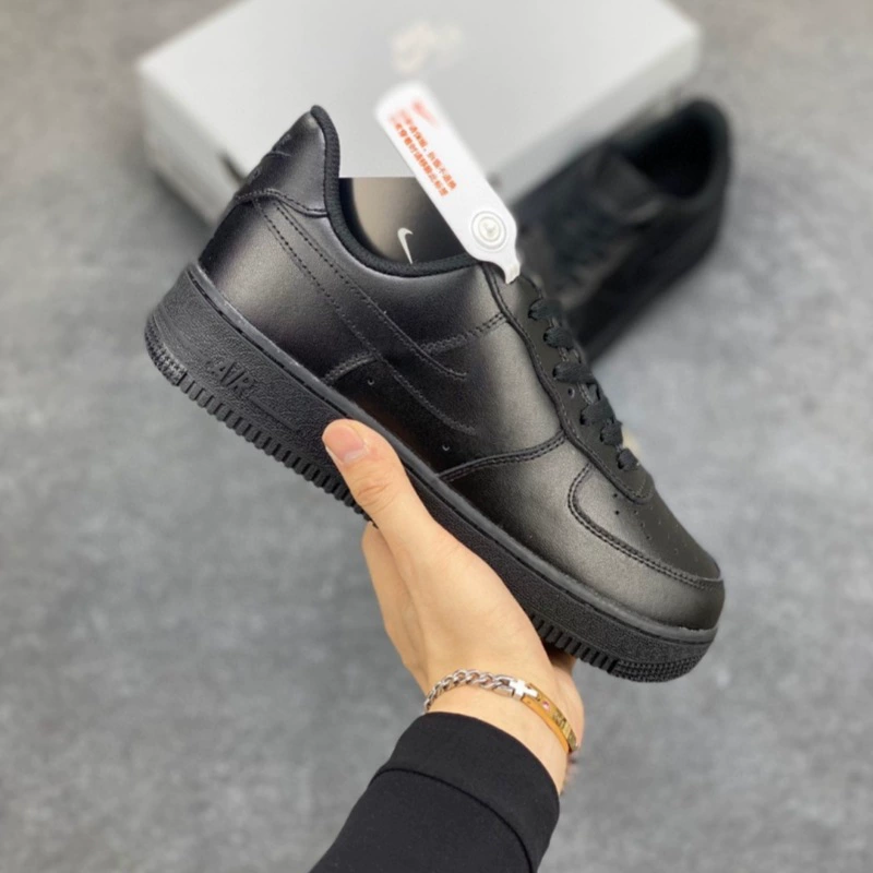 Кроссовки Nike Air Force 1, верх из бычьей кожи, унисекс, повседневные белые