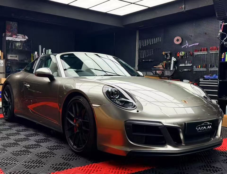 Factory direct sale TPU liquid metal silver colored car wrap, car color change film, protective, anti-collision, self-repairing TPU