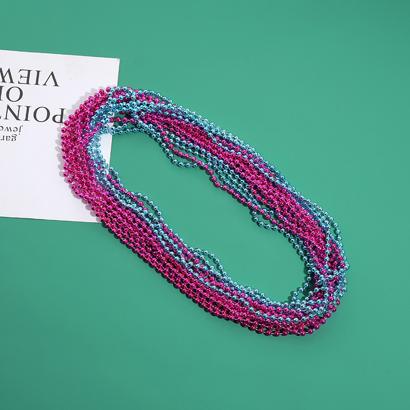 Transfronteriza Venta caliente bebé género fiesta collar carnaval fiesta collar de plástico chapado de plástico cuentas de alambre