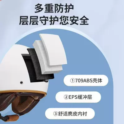 Electric Motorcycle Helmets, Four-Season Unisex Half | Motosiklet kaskı (dəbilqə)
