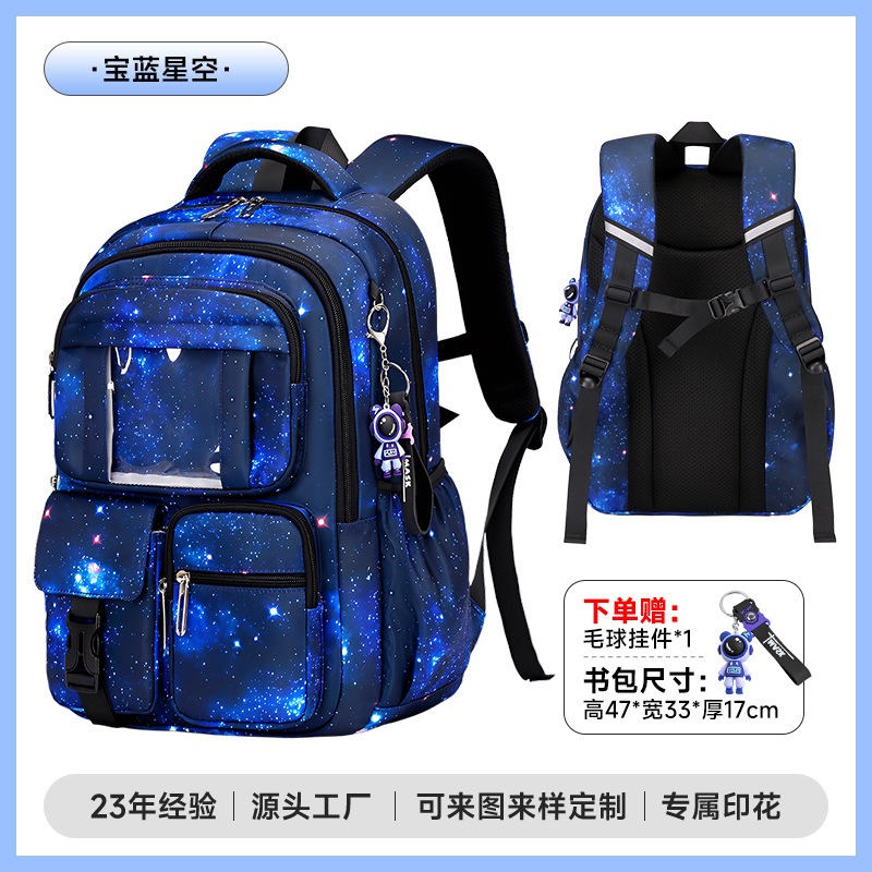 Nueva princesa rosa mochila escolar para niños mochila de niñas mochila de estudiantes de secundaria de gran capacidad