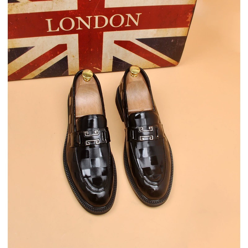 Британский стиль острый бизнес педаль мужская кожаная обувь молодежная мода