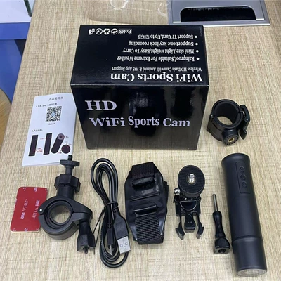 New motorcycle electric car 2K HD driving recorder WIFI waterproof anti-shake outdoor riding sports camera (Driving recorder) - black