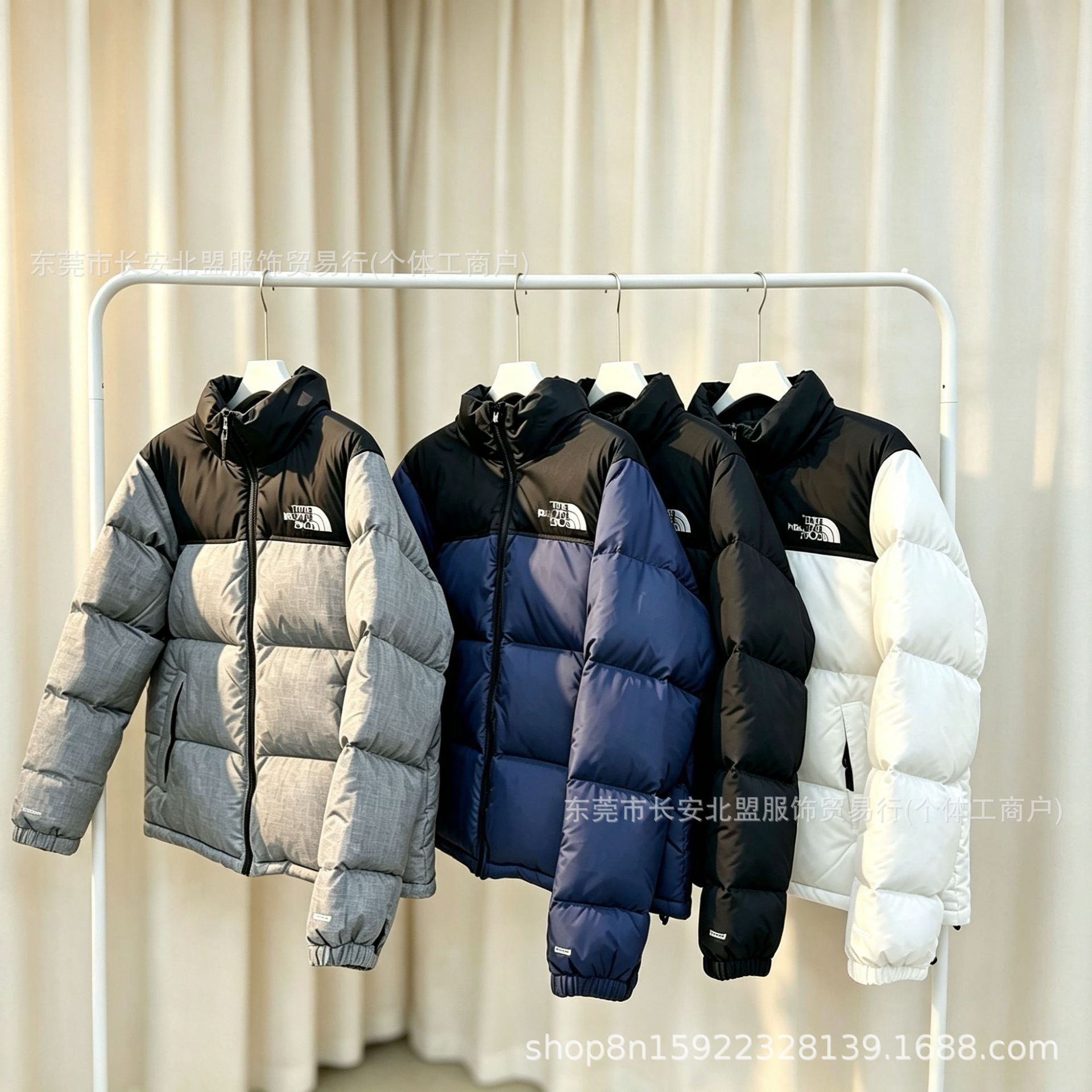 Beijia Cotton-Padded Embroidered Winter Thickened Warm Couple's Windproof Waterproof Puffer Jacket Men's Jacket Wholesale
