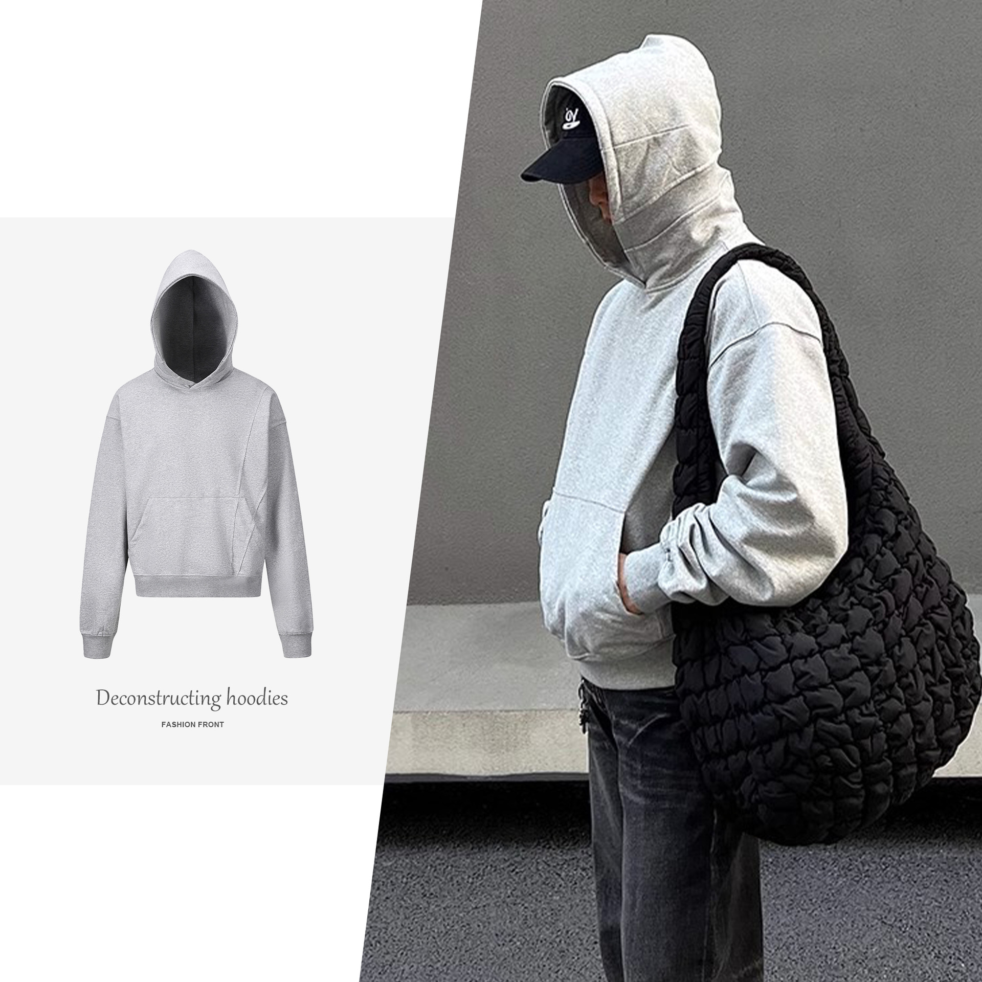 CSMY「Drop 2」Boxy Hoodie廓形連帽螺紋BOXY短款cleanfit衛衣男