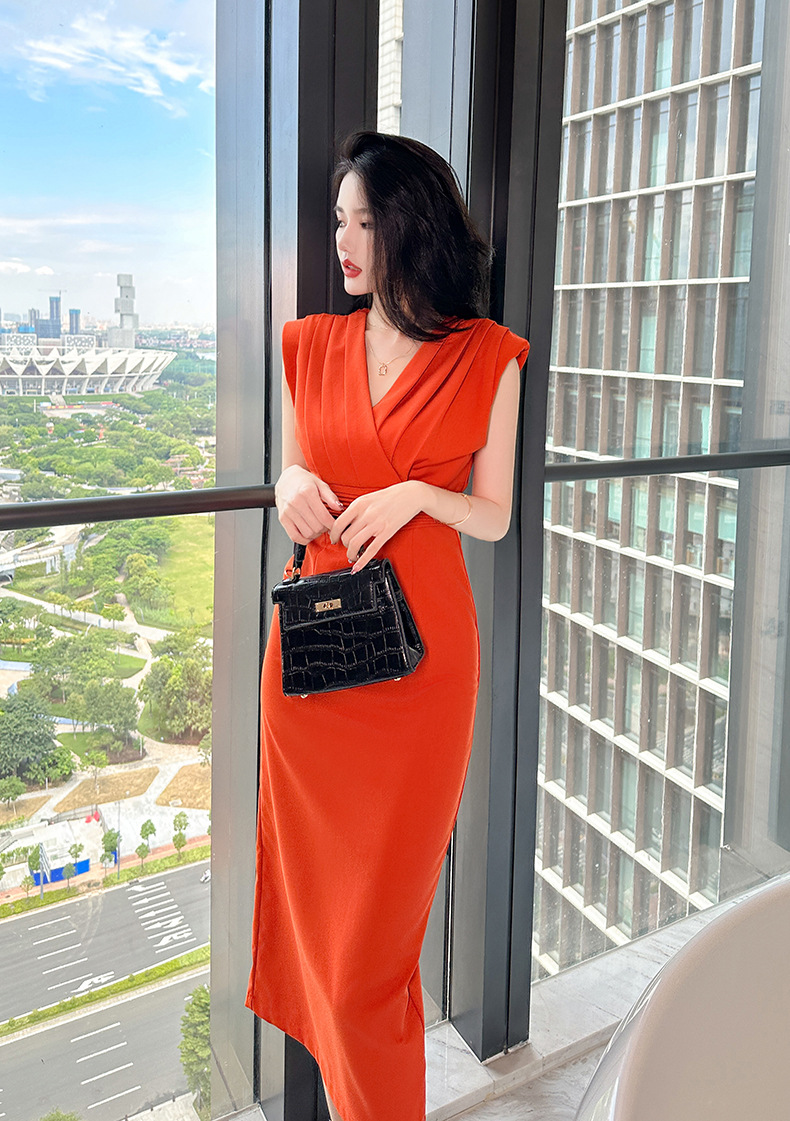 B5594 1200K VÁY ĐẦM LIỀN THÂN DÁNG DÀI NỮ CHOTDNG DÁNG ÔM BODY GỢI CẢM SEXY MÙA HÈ THỜI TRANG NỮ ĐỒ CÔNG SỞ G04 SẢN PHẨM MỚI