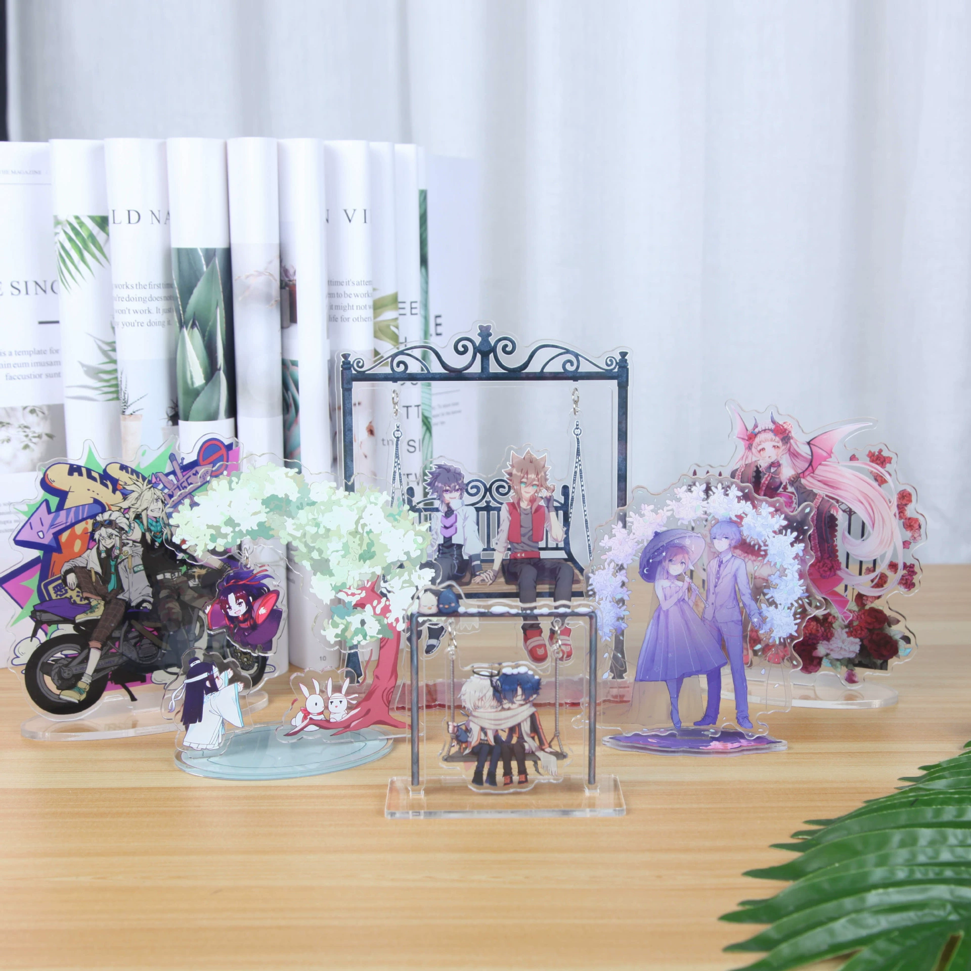 Креативная прозрачная фотография, стоящая на месте акриловой брелок