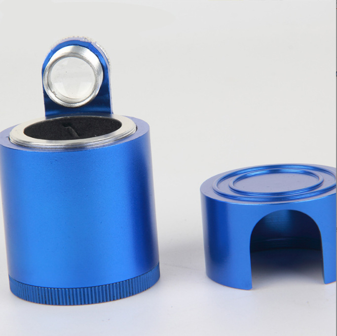 钻石腰码镜腰围镜放大镜金属圆筒GIA编码观察镜10倍钻石镭射号码