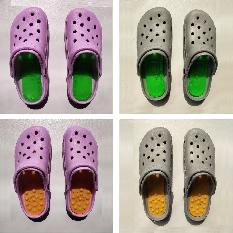Bathroom Home Indoor Home New Pebble Foot Acupoint Massage Spring, Summer, Autumn, Winter, Summer Women's Hole Slippers
