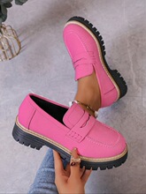 M 72040 Chunky Heel Loafers Women Ӣ�׷��ָ�Ь �羳ŷ��