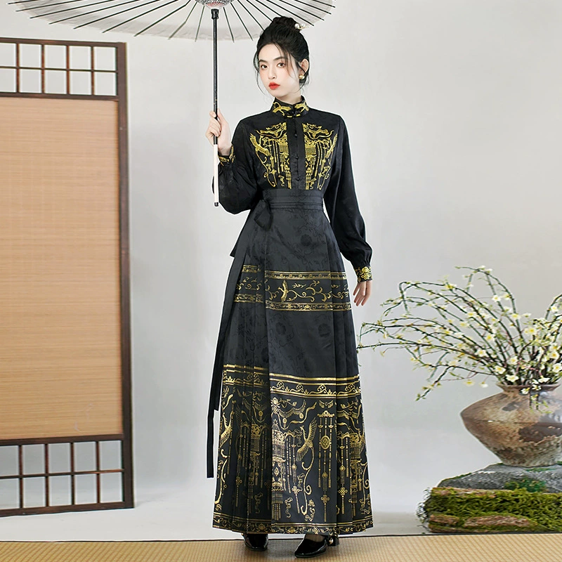 Спотовые оригинальные драконы и фениксы ткацкие золотые юбки с лапшой