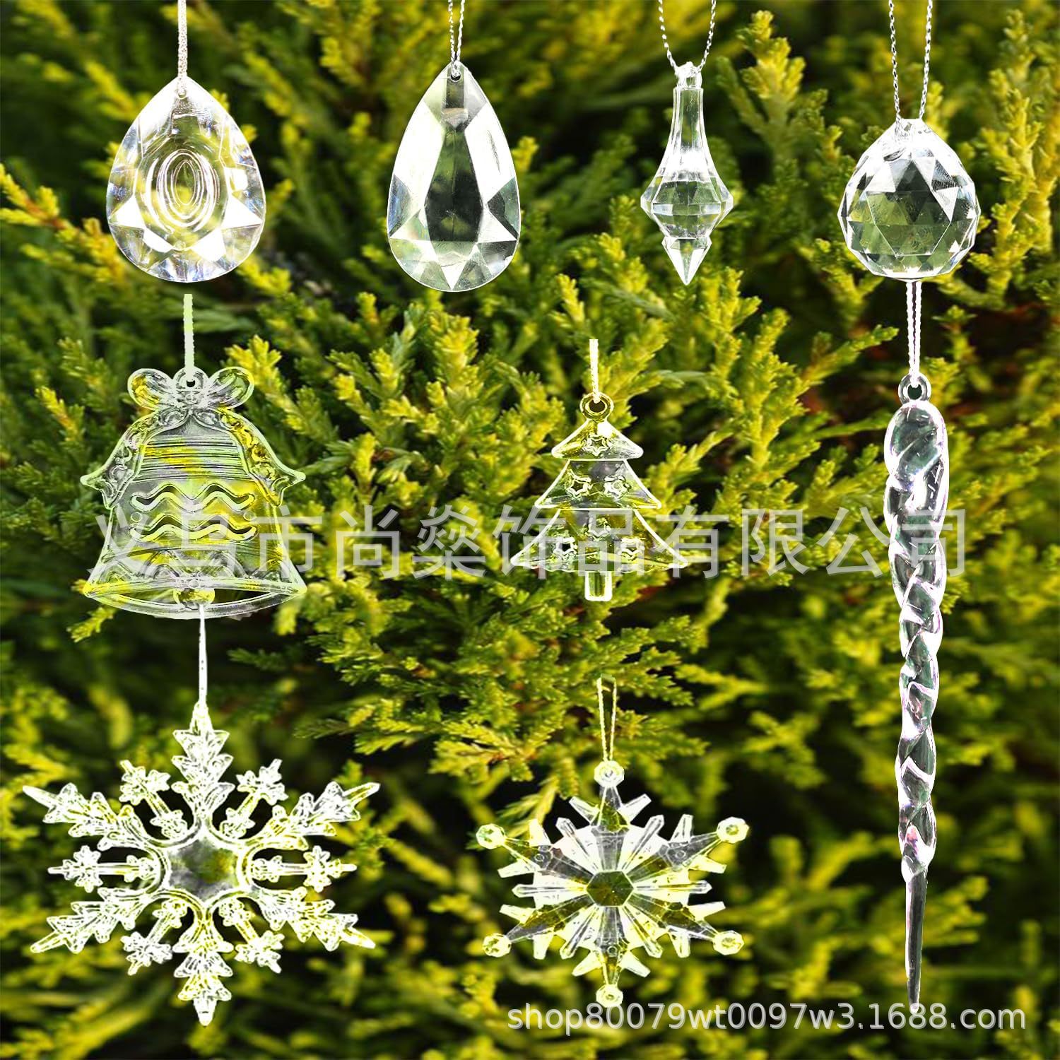 Transparent acrylic pendant