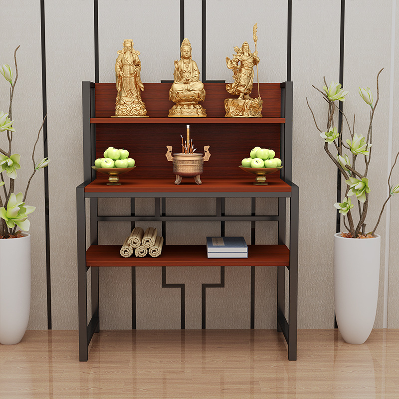 Buddha shrine table home Buddha cabinet shrine Guanyin God of Wealth cabinet Guan Gong card shelf Buddha table stand cabinet