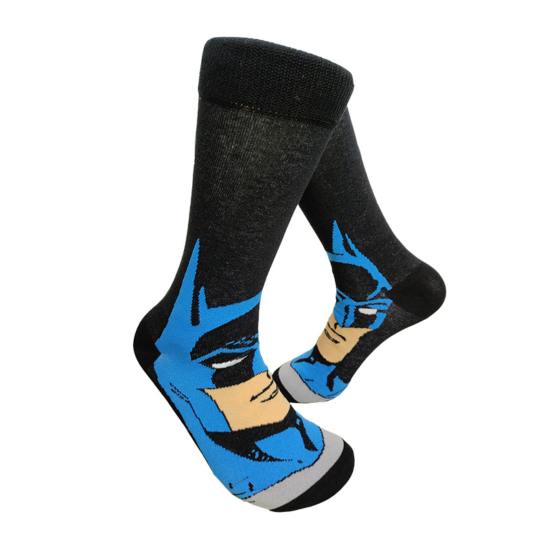 Calcetines de media pantorrilla a la moda con diseño de dibujos animados, creativos y personalizados, de algodón jacquard, de Suri Knitting, suministro transfronterizo.