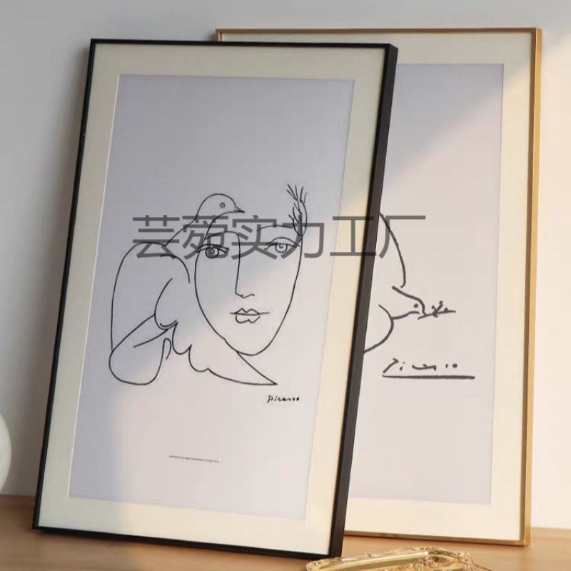Photo Frame with Narrow Edges, Aluminum Alloy Photo Frame, Empty Frame, Picture Frame, Self-Assembled Photo Frame, Large Size, Wall-Mounted, High Aesthetic Value Photo Frame with Narrow Edges, Aluminum Alloy Photo Frame, Empty Frame, Picture Frame, Self-Assembled Photo Frame, Large Size, Wall-Mounted, High Aesthetic Value