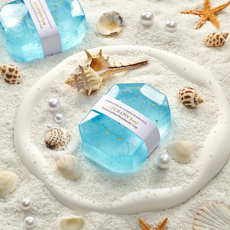 핑크다이아몬드 금박비누 100g-오션