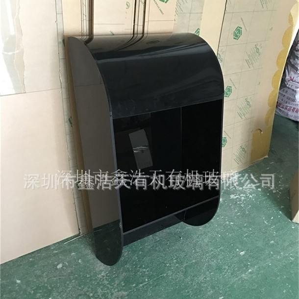 亚克力黑色质感防护罩指纹防尘罩门禁防雨罩刷卡机罩防水防尘电话