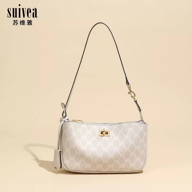 复古老花邮差包包女士2025新款腋下小方包精致单肩斜挎手机零钱包