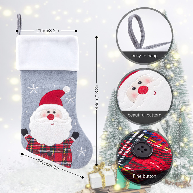 クリスマス靴下プレゼント袋新品立体雪だるまクリスマス靴下クリスマスプレゼント祝日キャンディー袋プレゼント靴下装飾|undefined