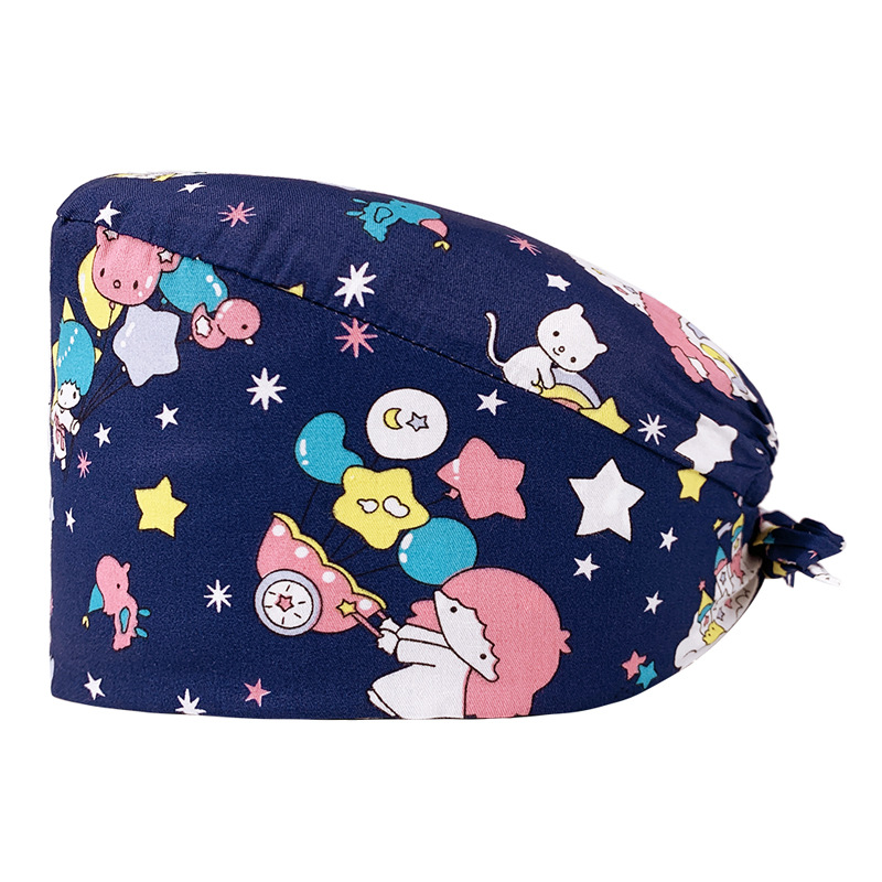 Nuevo Gorro de Enfermera para UCI con Lindos Estampados, Algodón Puro, Gorro de Cocina, Odontología, Belleza y Medicina, Unisex, en Existencia.
