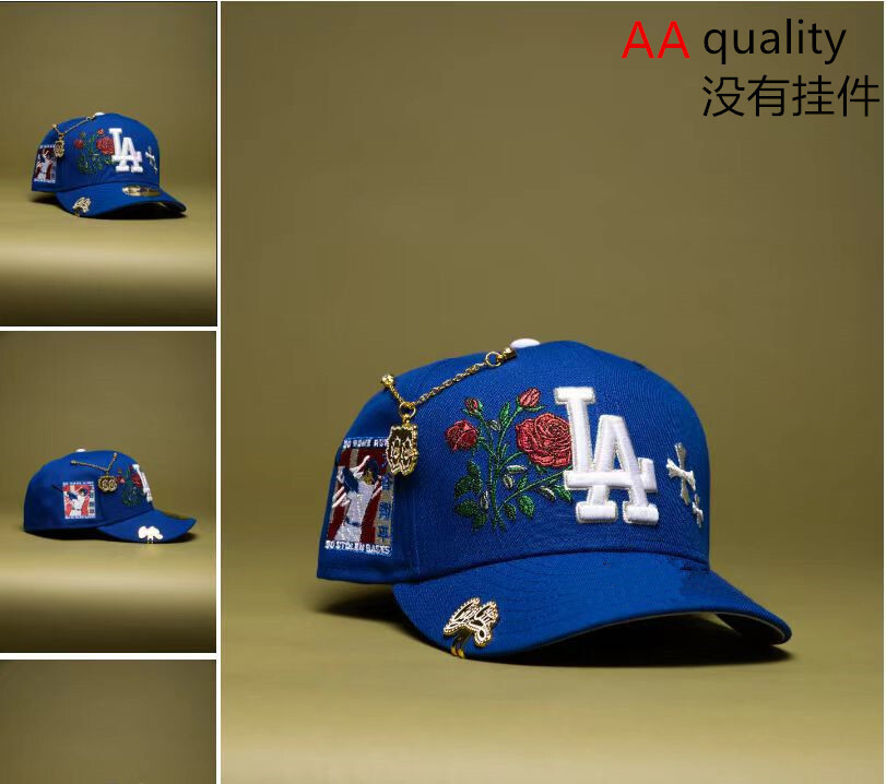 Comercio exterior transfronterizo al por mayor 2026 AA gorra de boca de pato bordado tridimensional ajustable gorra de hip-hop Yankees Dodgers