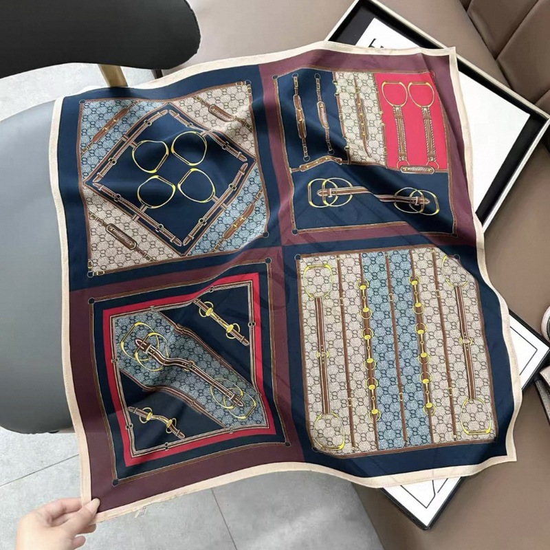 100%桑蚕糸シルクダブルクレープ65メイラードカシューナッツ柄スカーフ女性用春夏薄手高級感軽やかな高級シルクスカーフ|undefined