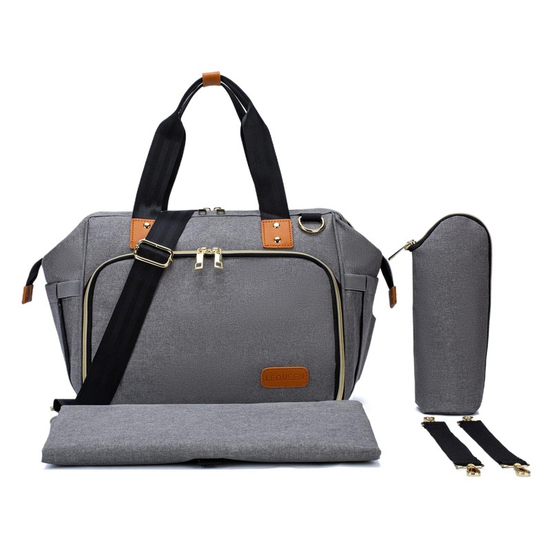 LEQUEEN new Mummy bag female multifunctional mother and baby bag diagonal Mummy bag portable Mummy bag manufacturers
