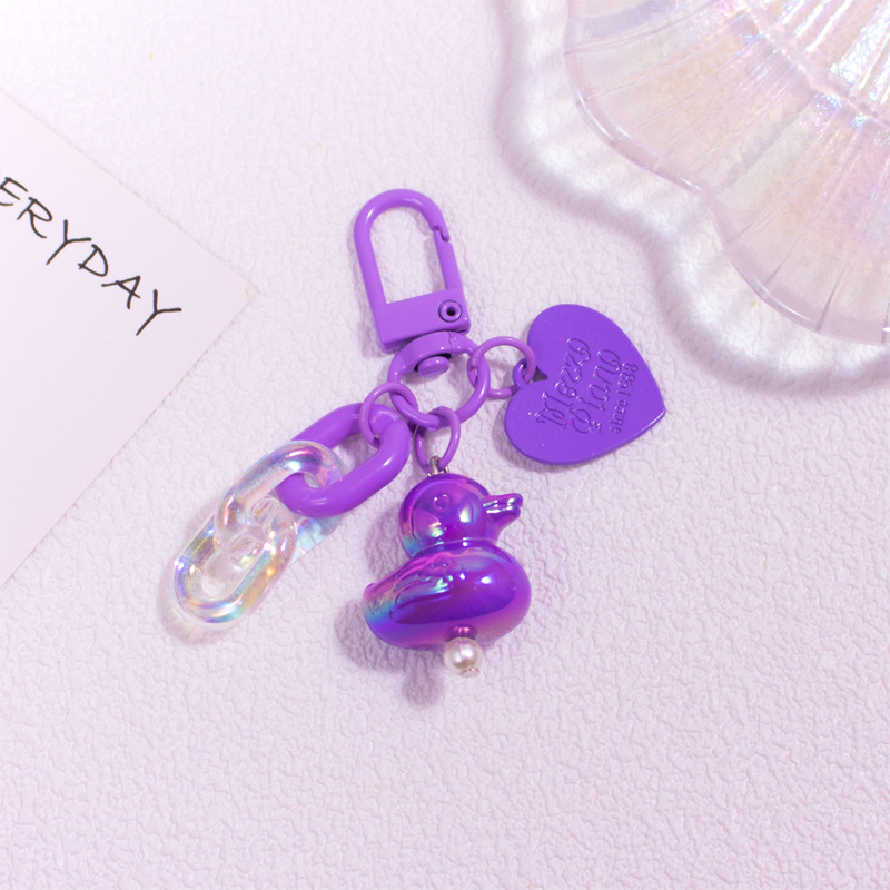 16g Weight Bag Pendant, Keychain Classification 1 Piece Quantity Daily, Party Occasion Resin Material Duck Pattern Unisex Gender Cute Style Cute Duck Resin Unisex Bag Pendant Keychain 14